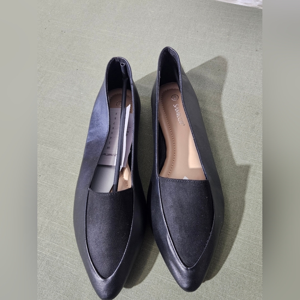 Samilor Sleek Black Women's Loafers - Picture 5 of 8